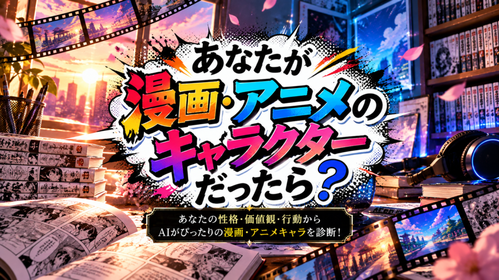 あなたが「漫画・アニメのキャラクター」だったら？