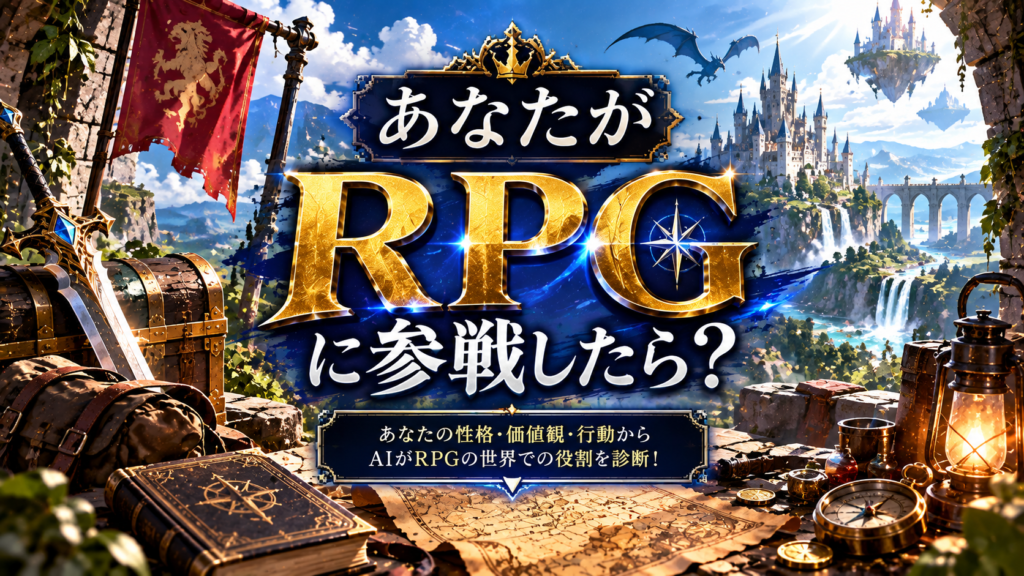あなたが「RPG」に参戦したら？