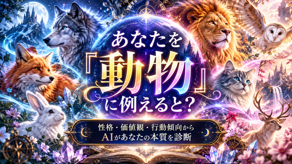あなたを「動物」に例えると？