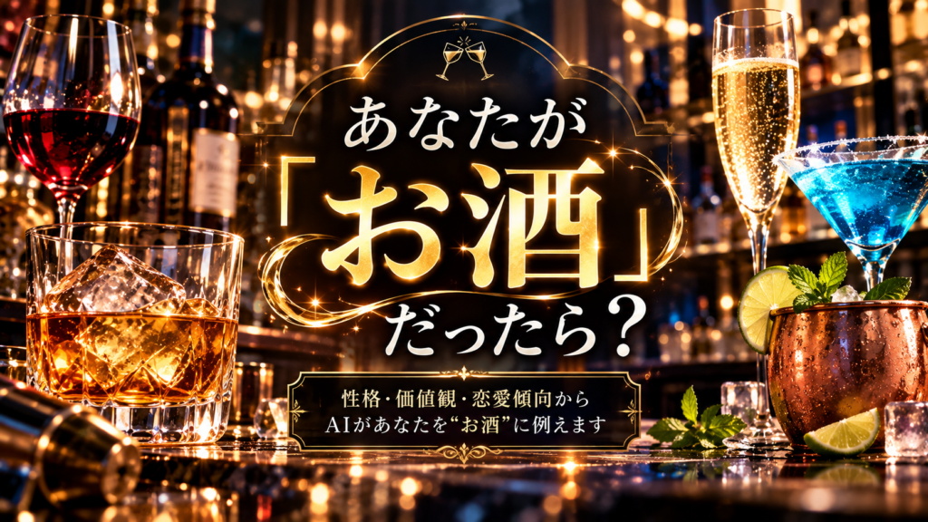 あなたが「お酒」だったら？